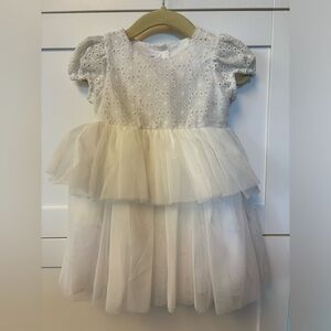 white baby girl dress NWT